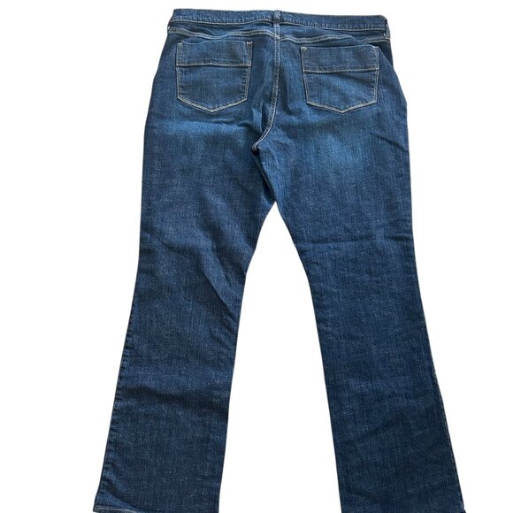 Old Navy The Sweetheart Blue Jeans • Size 18 Long • Mid Rise Bootcut Wide Leg - Picture 3 of 5